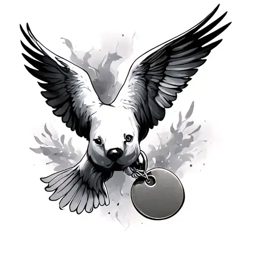 Dove And Dog Tags
