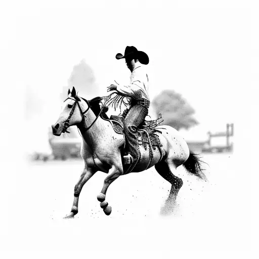 Cowboy Rodeo Country Music Horses Sleeve