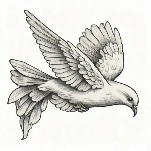 Dove Flying