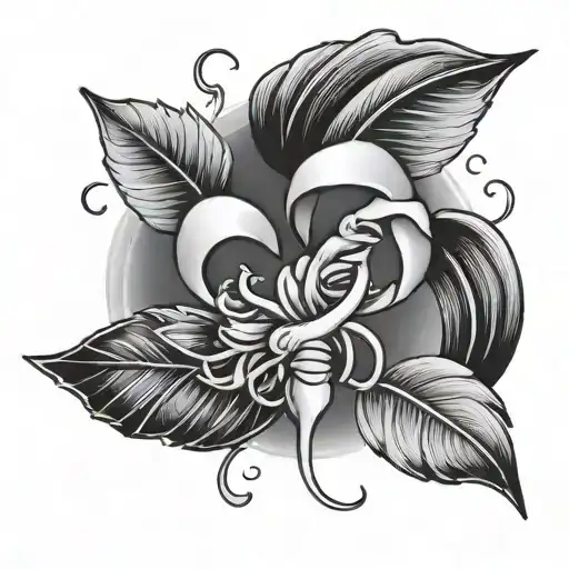 Cancer Awareness Tiny Tattoo Design