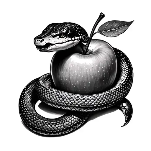 Snake And Apple
