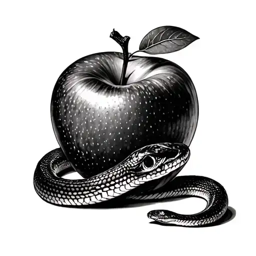 Snake And Apple