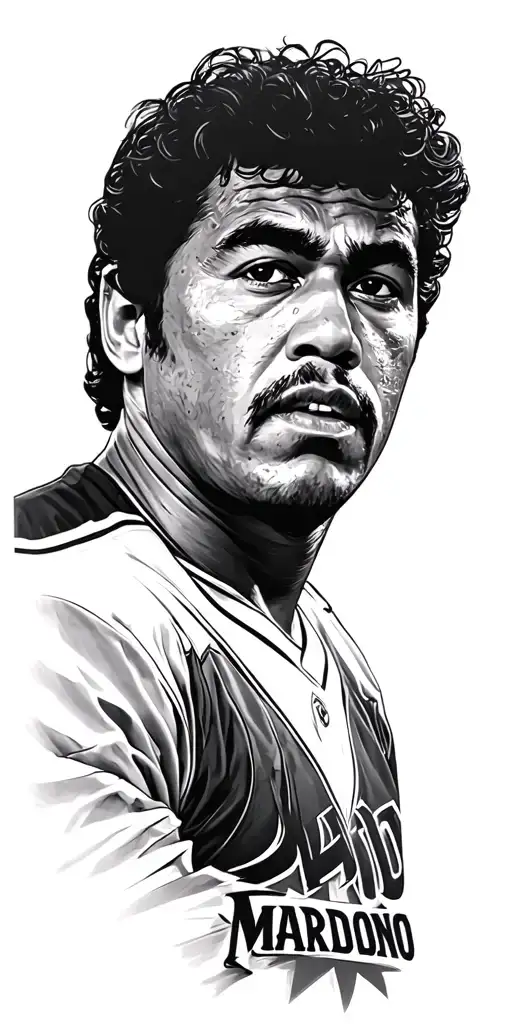 Maradona With Vesuvio