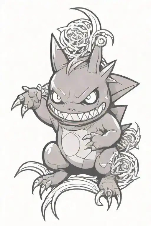 Ghastly Pokemon In Gothic Style