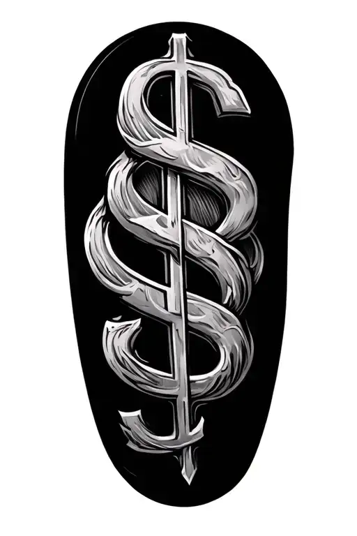 Baby Dollar Banknot And White In Half Arm 47