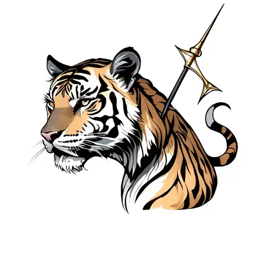 Sagittarius With Tiger