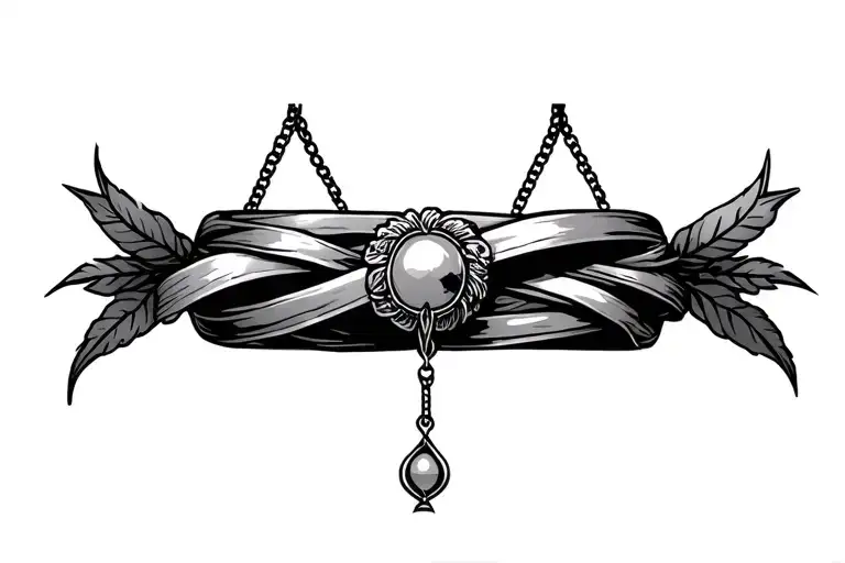 Libra Inspired Necklace Wrapped