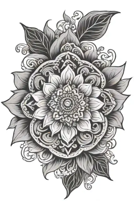 Floral Mandela Style Mixed