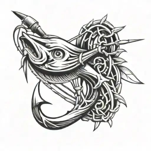 Fishing Hook Made Of Bamboo