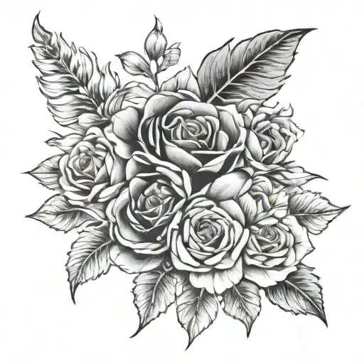 Birth Flowe Bouquet Made