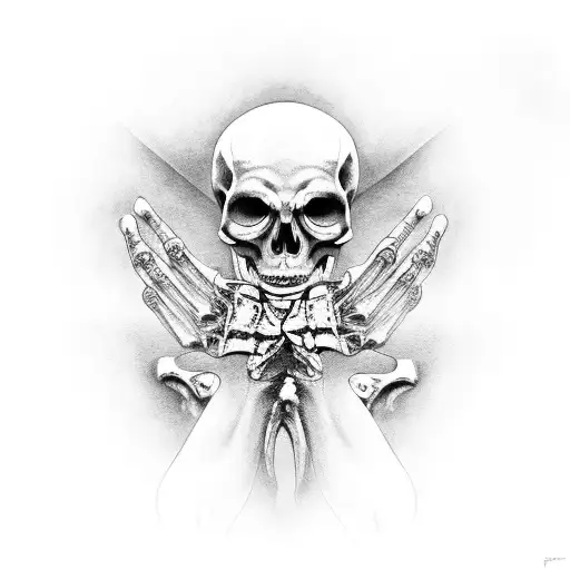 Skeleton Hands And Time