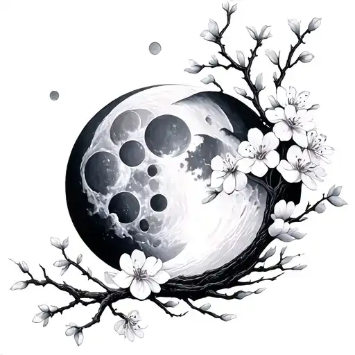 Moon Phases And Cherry Blossoms