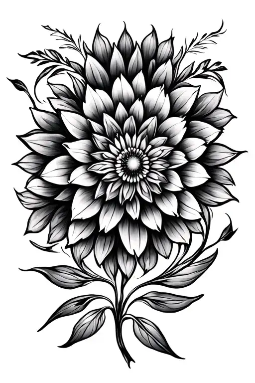 Nature Flower Deep Intricate Mandala Design