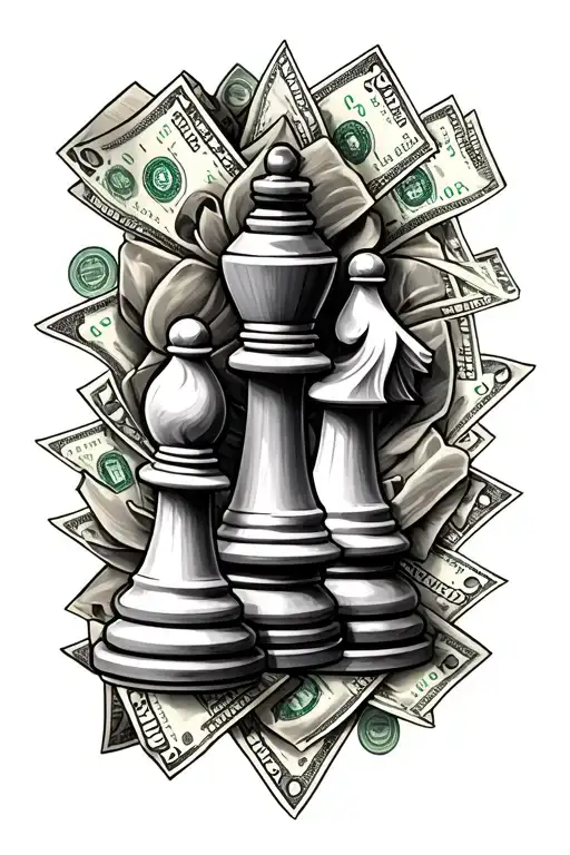 Chess Pieces Love Money Family Inspired