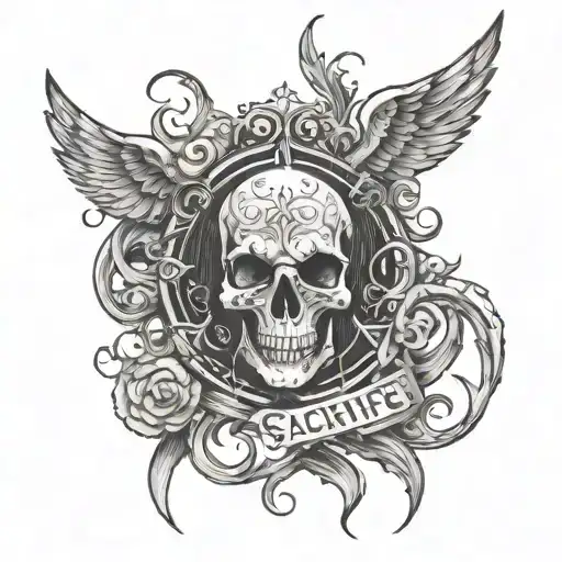 Sacrifice Lettering Style Likely Unreadable