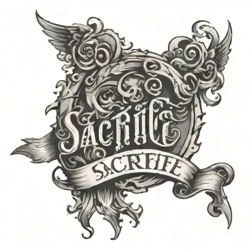 Sacrifice Lettering Style Likely Unreadable