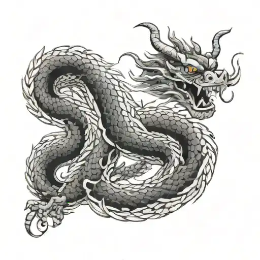 Chinese Dragon Snake Wrapped