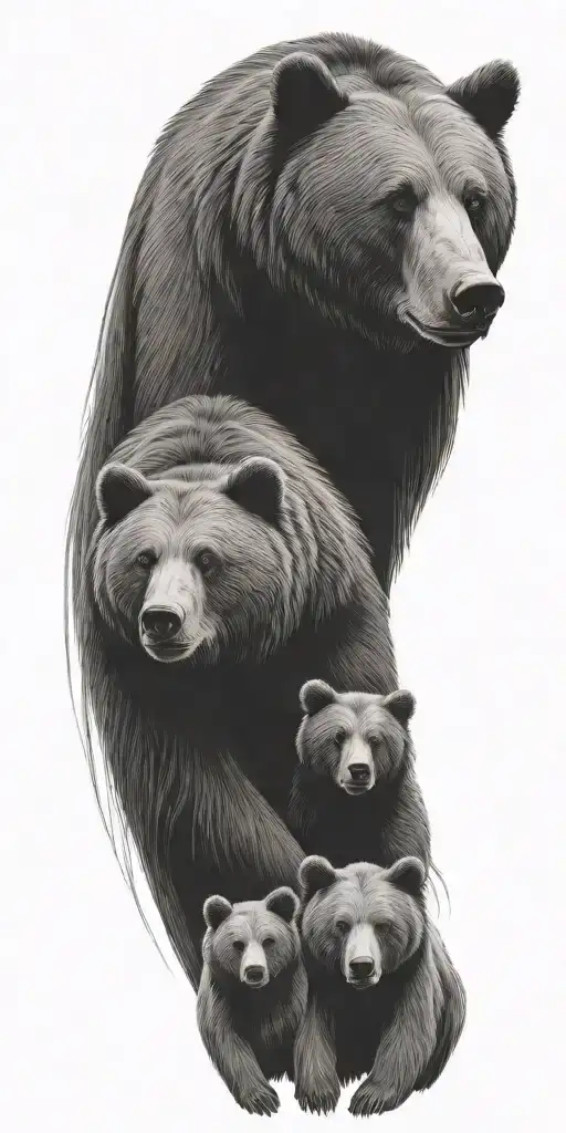 Bear Family Mother Father Kid Name Martha