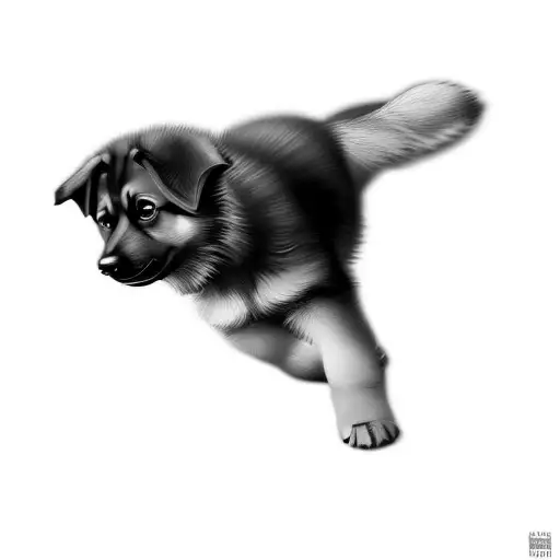 A German Shepherd Puppy