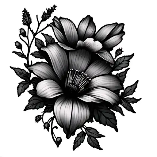 Wildflower And Vines Growing