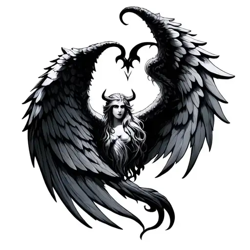 Angel And Devil Wings