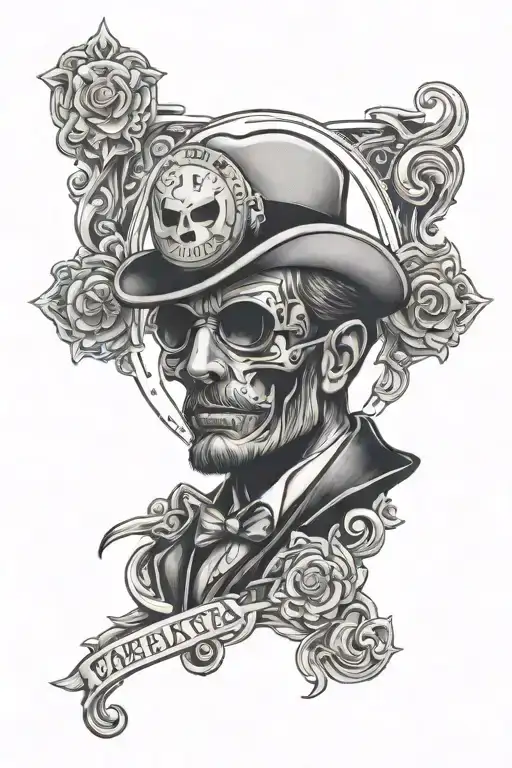 Cash Omerta Tattoo Design