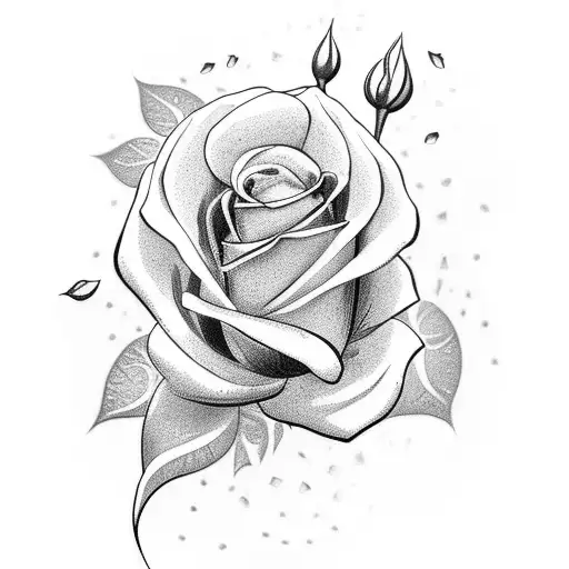 Broken Sword With Roses