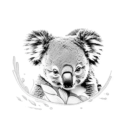 A Heartfelt Tribute To Your Mum With A Koala And Ocean Elements