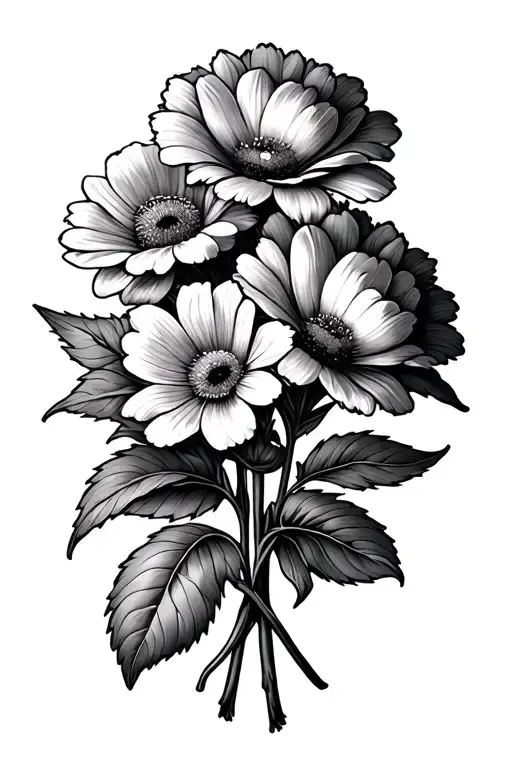 Bouquet Of Birth Flowers