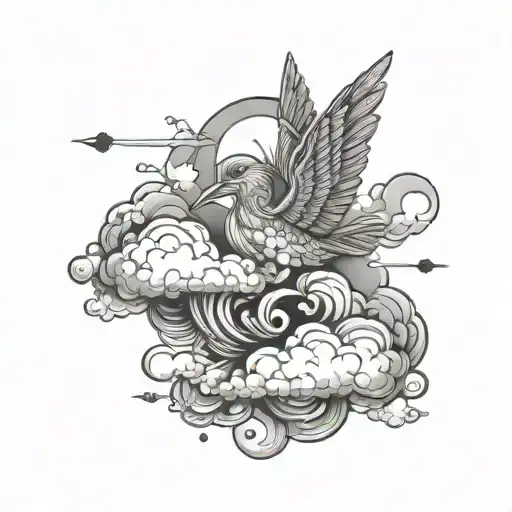 Fineline Icalus With Cloud Background