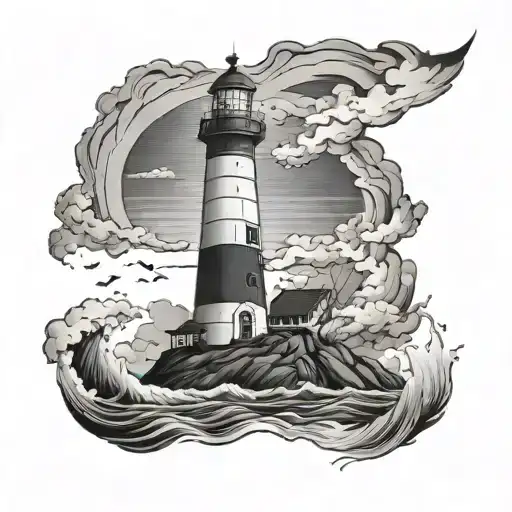 Lighthouse Standing Tall Amidst