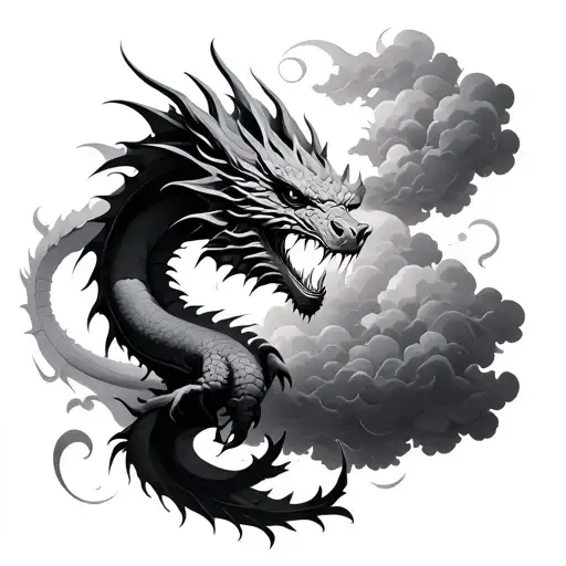 Dragon In Clouds