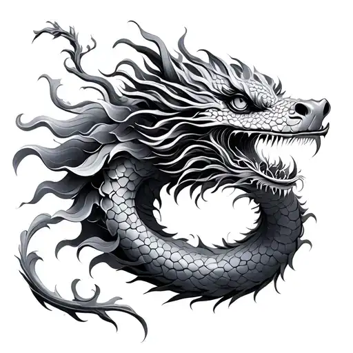 Feminine Chinese Dragon Lilien