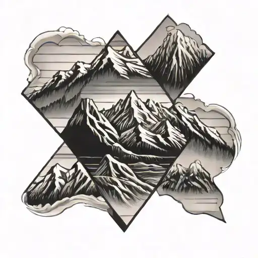 Four Mountains And The Quote En Route