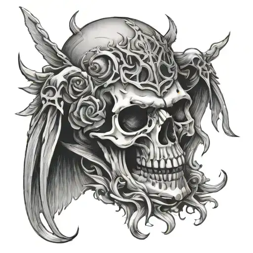Skull And Death Angel