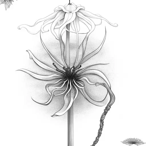 Grim Reaper Made Of Spider Lily