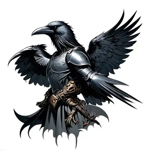 Knight With Raven