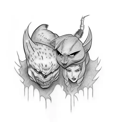 Siblings Tattoo For Three Marvel Themed