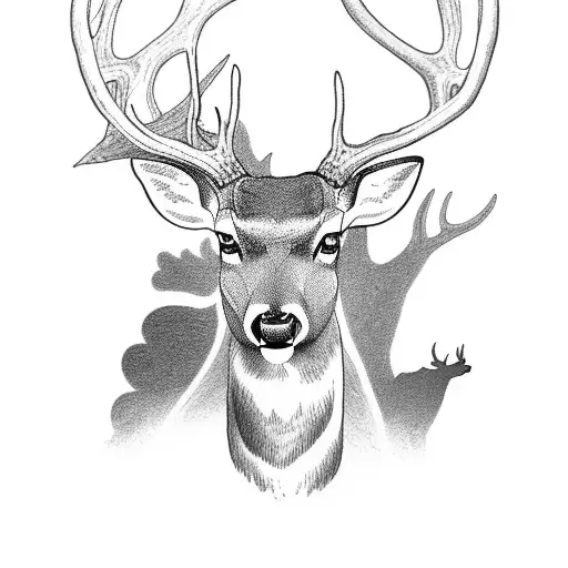 Deer On The Mans Chest