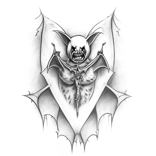 Vampire Bat Chest Piece