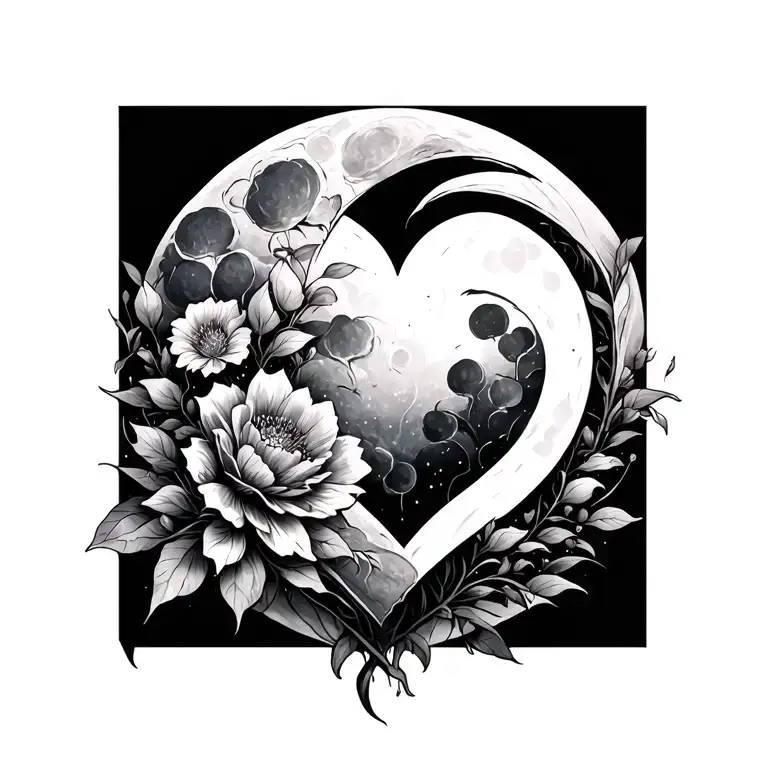Moon Bts Heart Flower Intertwined