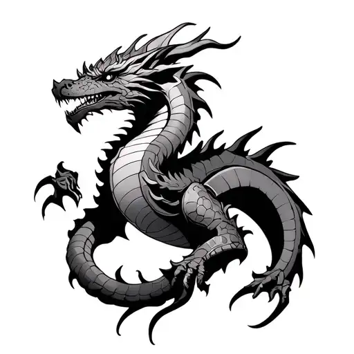 Sleeve Dragon And Armor