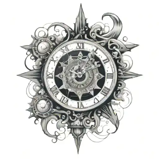 A Grandfathets Clock That Is Attracted By The Gravity Of A Black Hole