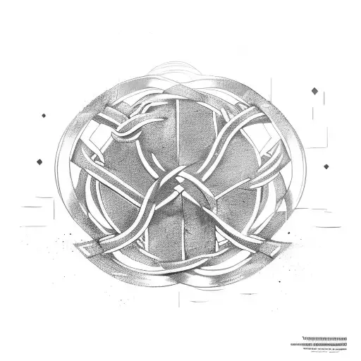 Viking Symbol Intertwined With Engineering Tools