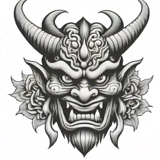 Masque Japanese Oni Demon Mask