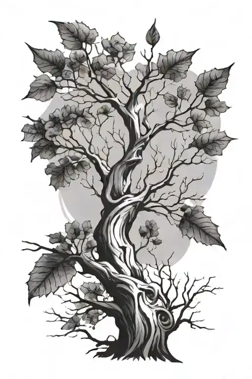 Tree Branch Representing A Different