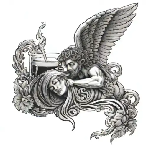 Abdel Written And Angel Of Abundance Drinks