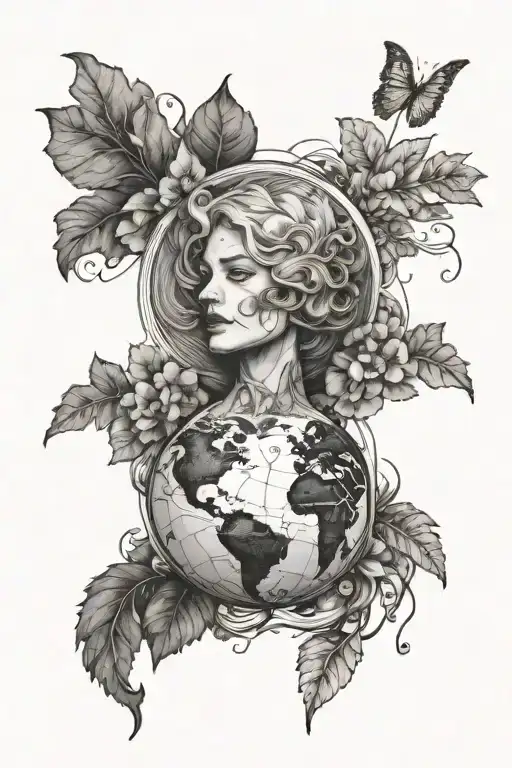 Mother Earth With One Huge