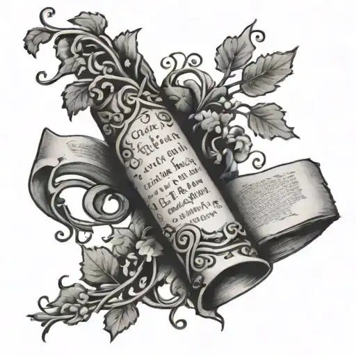 Vine Wrapped Around Arm With Bible Verses Forming