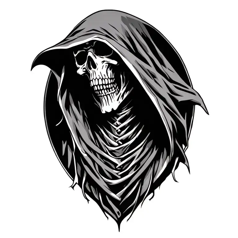 Hooded Grim Reaper
